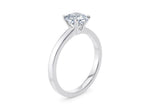 1477 Classic Solitaire Platinum Cushion Engagement Ring