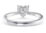 Starlight Solitaire Platinum Heart Engagement Ring