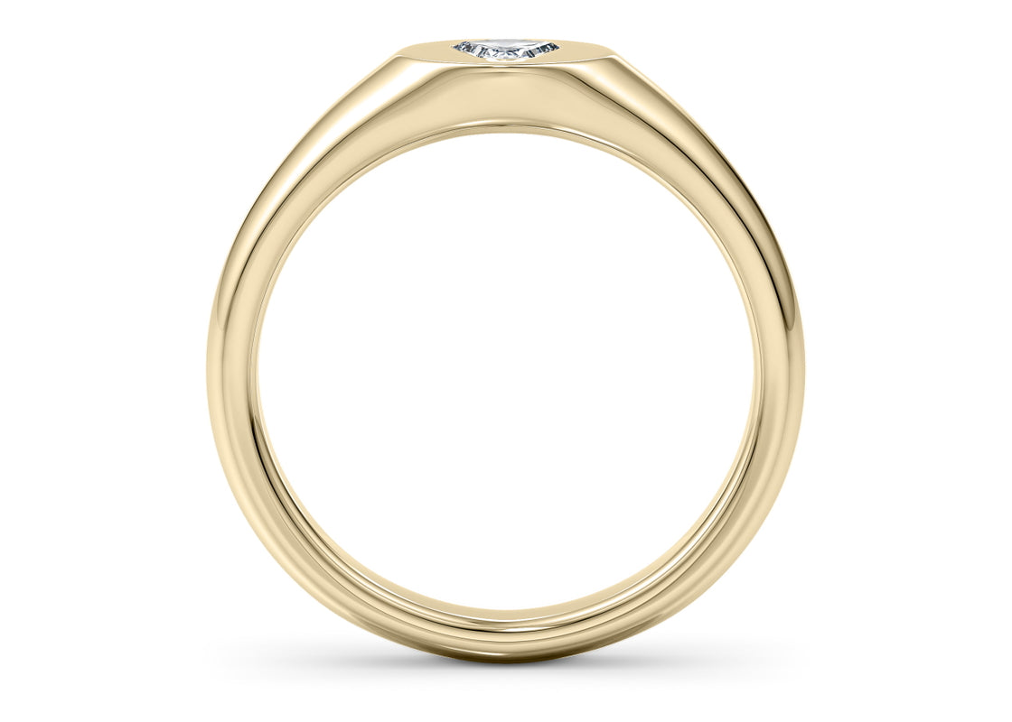 Evander Yellow Gold 18k Wedding Band