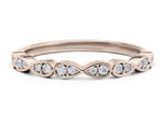 Primrose Rose Gold 18k Half Set Eternity Ring