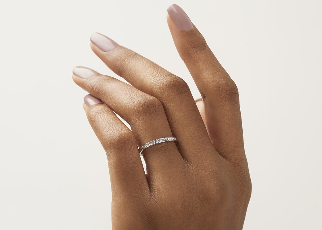 Aurora White Gold 18k Full Set Eternity Ring