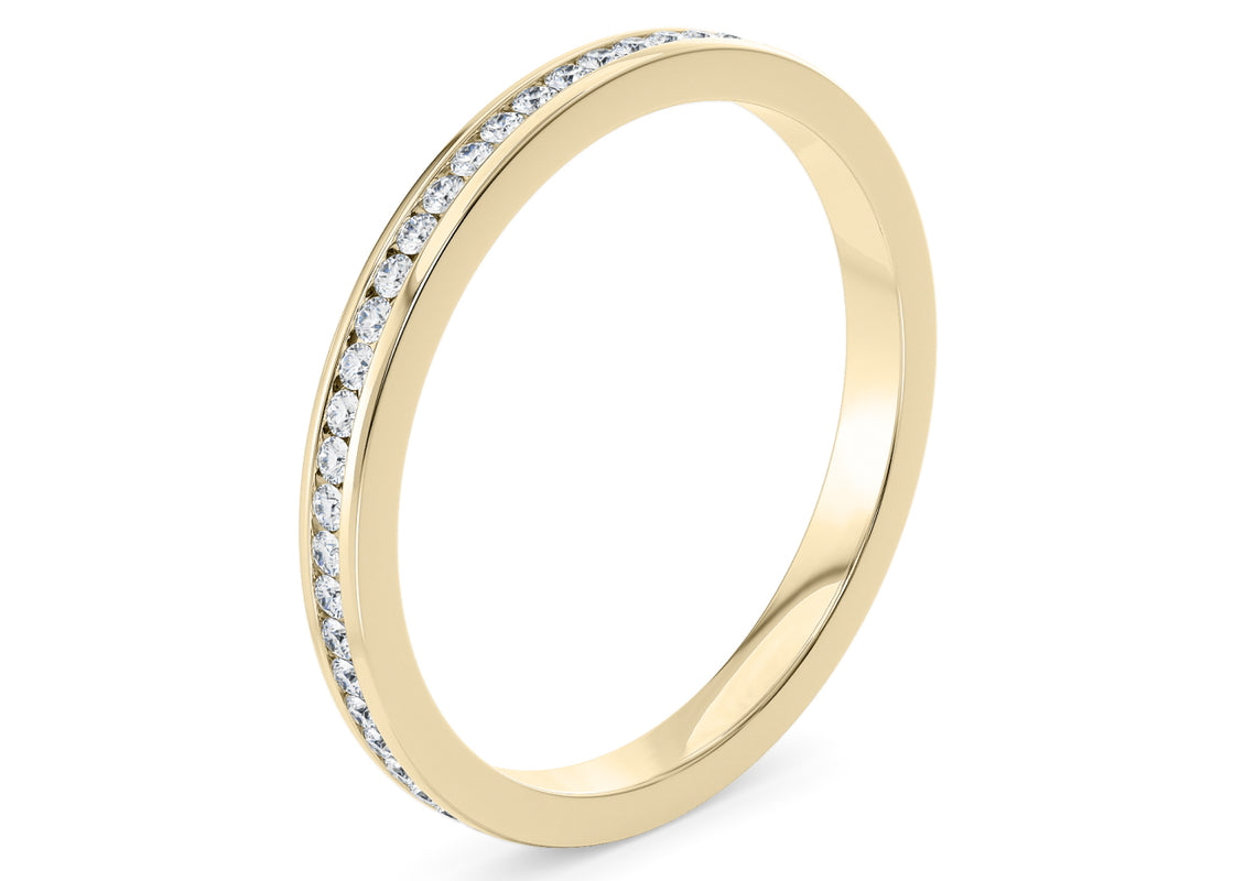Adarna Yellow Gold 18k Full Set Eternity Ring