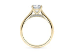 Iris Solitaire Yellow Gold 18k Round Engagement Ring