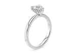 Starlight Solitaire Platinum Heart Engagement Ring