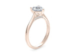 Iris Solitaire Rose Gold 18k Heart Engagement Ring