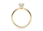 Starlight Solitaire Yellow Gold 18k Emerald Engagement Ring