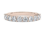 Mayfair Half Set Rose Gold 18k Lab Grown Eternity Ring