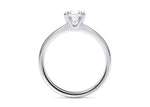 Delicacy Solitaire Platinum Asscher Engagement Ring