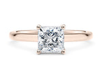 Paloma Solitaire Rose Gold 18k Princess Engagement Ring