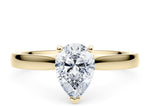 Contour Solitaire Yellow Gold 18k Pear Engagement Ring