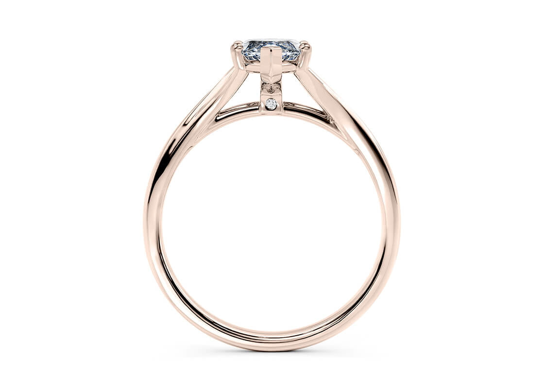 Hanover Solitaire Rose Gold 18k Marquise Engagement Ring