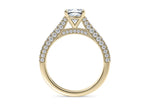 Bloomsbury Vintage Yellow Gold 18k Cushion Engagement Ring