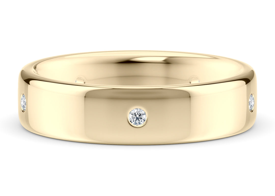 Augustus Yellow Gold 18k Wedding Band