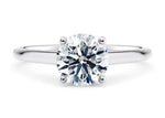 Estella Solitaire Platinum Round Engagement Ring