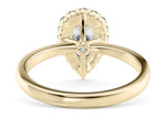 Esther Halo Yellow Gold 18k Pear Engagement Ring