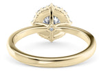 Esther Halo Yellow Gold 18k Round Engagement Ring