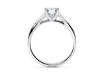 Hanover Solitaire Platinum Emerald Engagement Ring