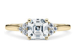 Rosa Vintage Yellow Gold 18k Asscher Engagement Ring