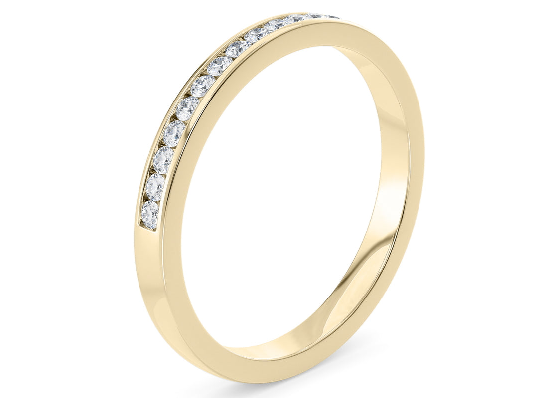 Tsarina Yellow Gold 18k Half Set Eternity Ring