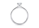 Delicacy Vintage Platinum Oval Engagement Ring