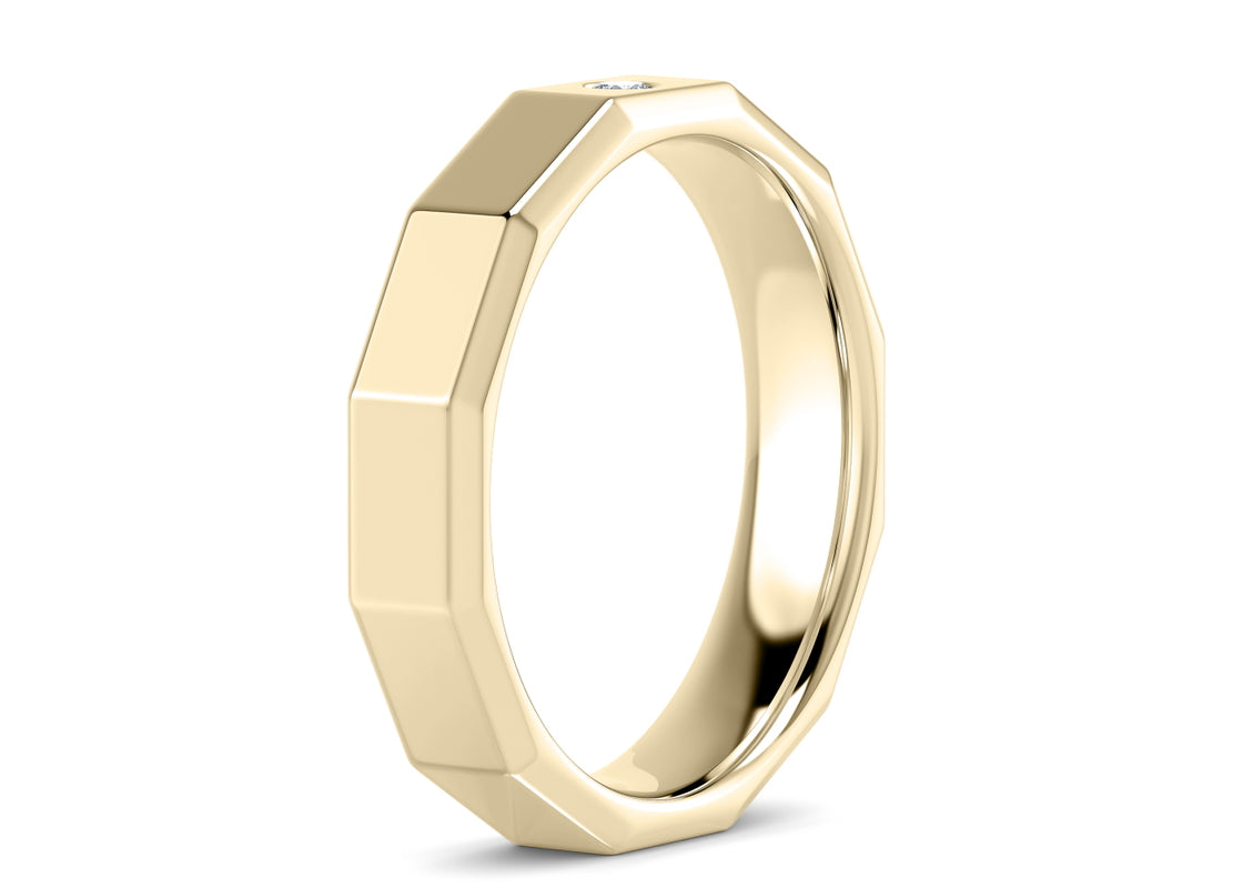 Atlas Yellow Gold 18k Wedding Band