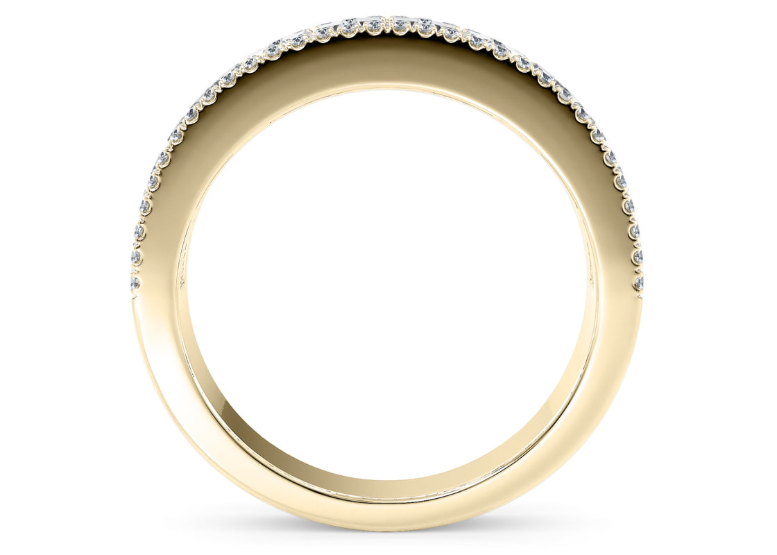 Anastasia Yellow Gold 18k Full Set Natural Eternity Ring