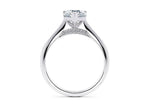 Iris Solitaire Platinum Heart Engagement Ring