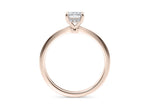 Starlight Solitaire Rose Gold 18k Emerald Engagement Ring