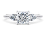 Florence Trilogy Platinum Princess Engagement Ring