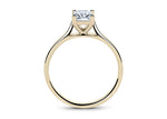 Contour Solitaire Yellow Gold 18k Radiant Engagement Ring