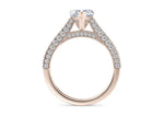 Bloomsbury Vintage Rose Gold 18k Heart Engagement Ring