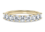 Regent Asscher Half Set Yellow Gold 18k Natural Eternity Ring