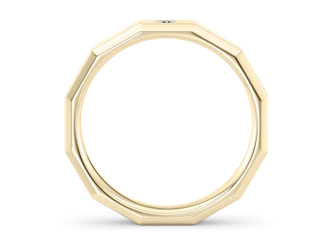 Atlas Yellow Gold 18k Wedding Band