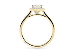 Minerva Halo Yellow Gold 18k Pear Engagement Ring