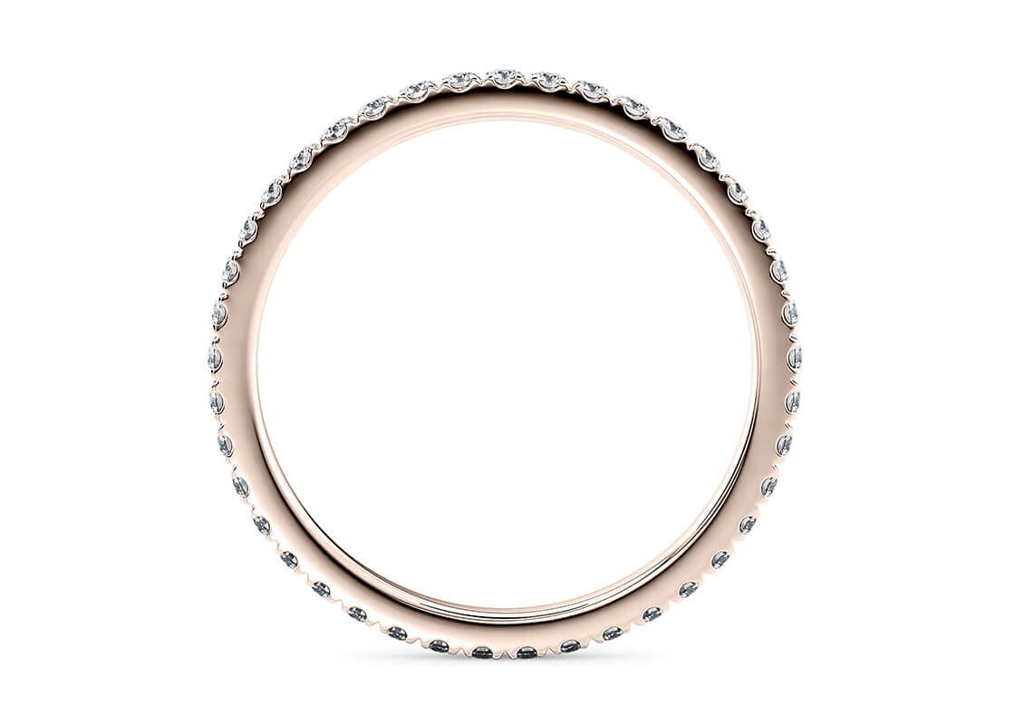 Vogue Lab Grown Rose Gold 18k Full Set Eternity Ring