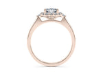 Hampstead Halo Rose Gold 18k Cushion Engagement Ring
