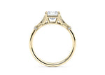 Jasmine Vintage Yellow Gold 18k Princess Engagement Ring