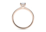 Delicacy Solitaire Rose Gold 18k Emerald Engagement Ring