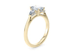 Florence Trilogy Yellow Gold 18k Radiant Engagement Ring