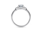 Gaia Vintage Platinum Oval Engagement Ring