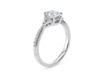 Gaia Vintage Platinum Oval Engagement Ring