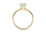 Grace Solitaire Yellow Gold 18k Round Engagement Ring