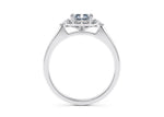 Hampstead Halo Platinum Radiant Engagement Ring