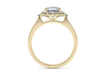 Hampstead Halo Yellow Gold 18k Round Engagement Ring