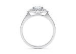 Hampstead Halo Platinum Pear Engagement Ring