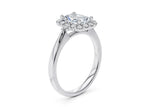 Hampstead Halo Platinum Radiant Engagement Ring
