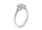 Hampstead Halo Platinum Cushion Engagement Ring