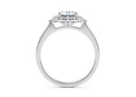 Hampstead Halo Platinum Oval Engagement Ring