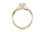 Hanover Solitaire Yellow Gold 18k Round Engagement Ring