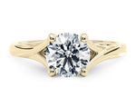 Hanover Solitaire Yellow Gold 18k Round Engagement Ring